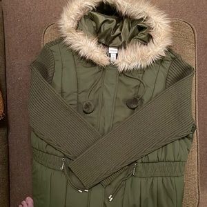 EUC olive green jacket